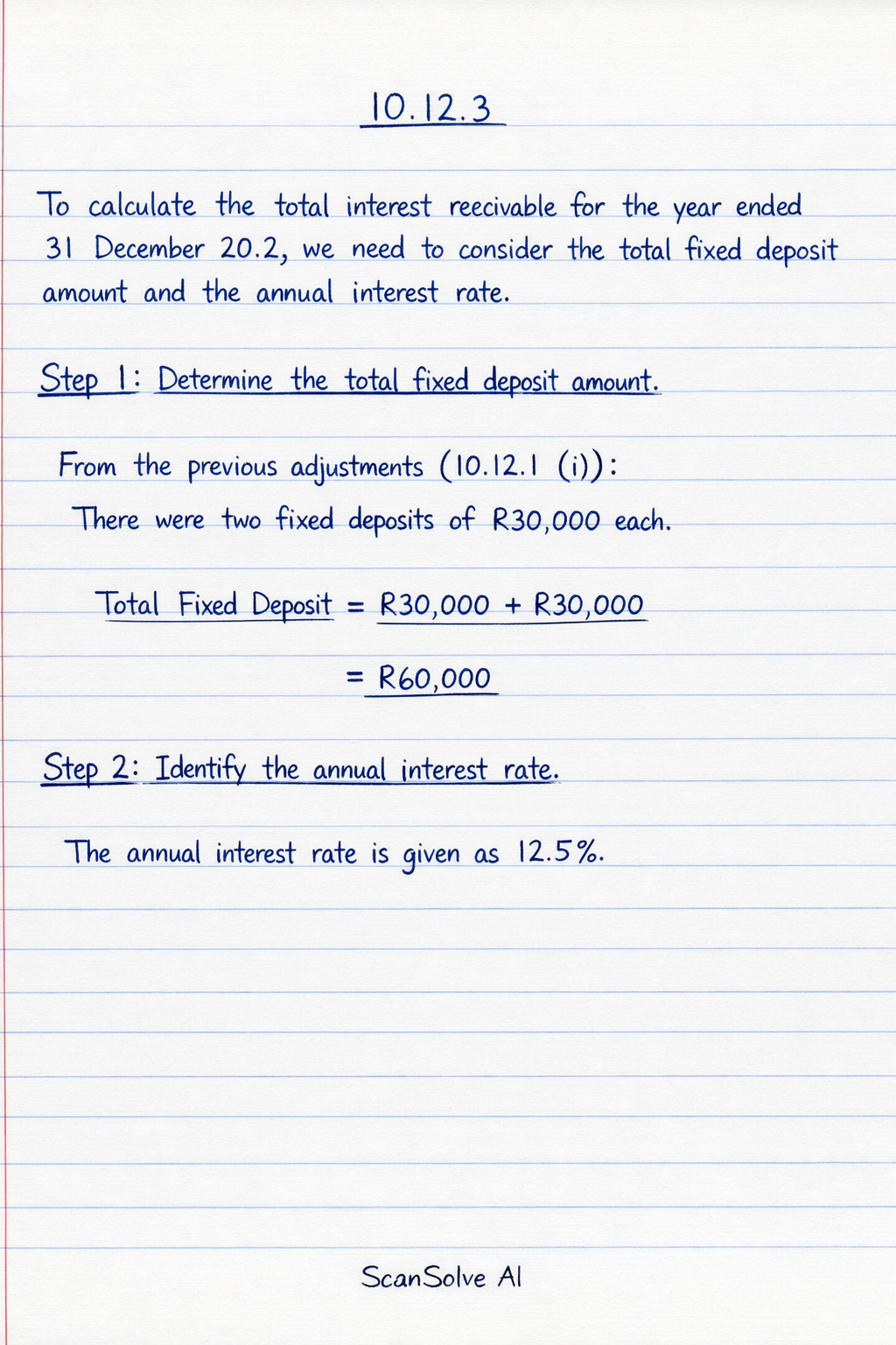 Handwritten step-by-step solution preview