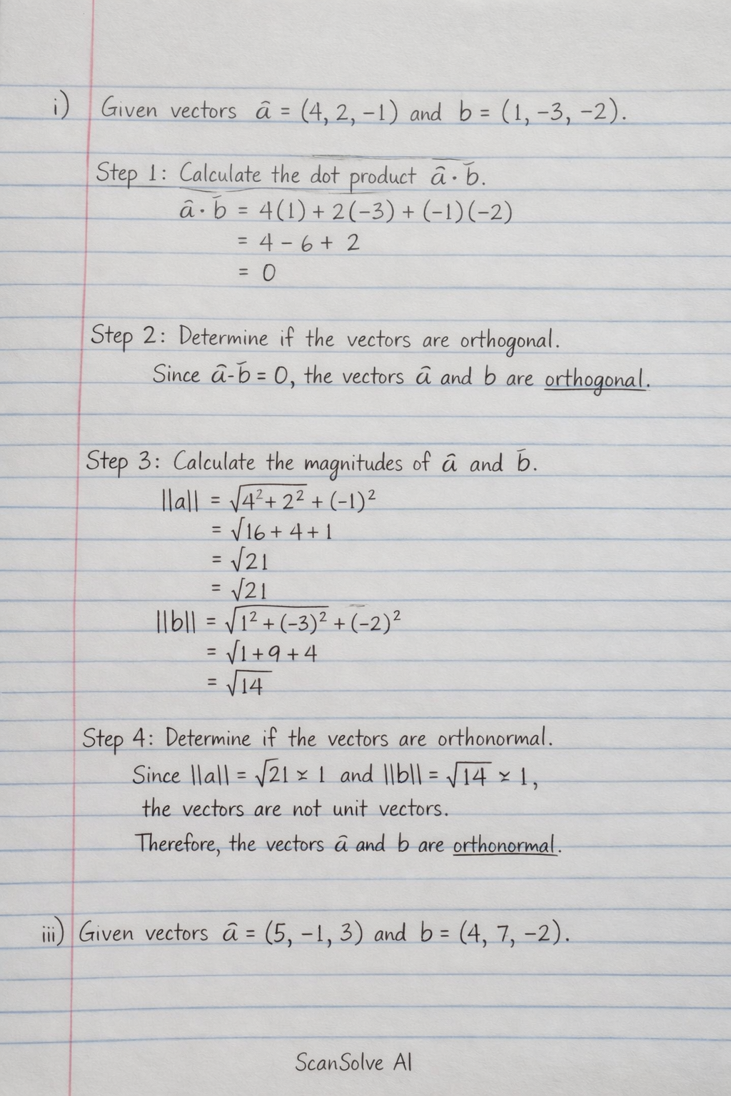 Handwritten step-by-step solution preview