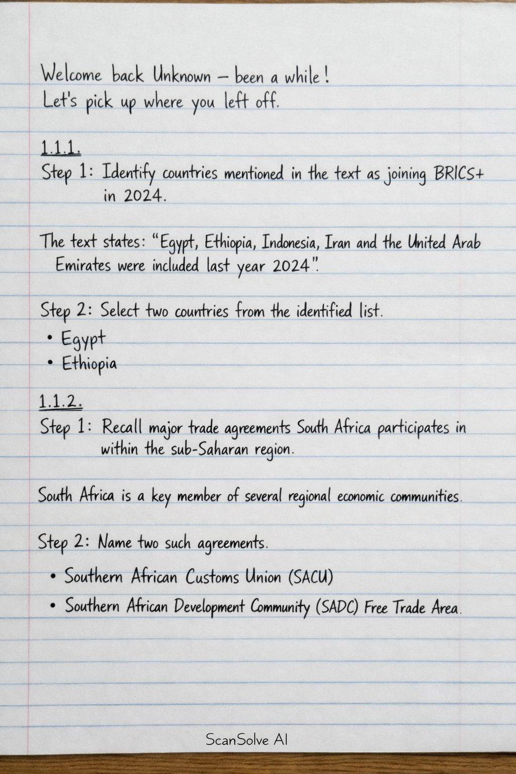 Handwritten step-by-step solution preview