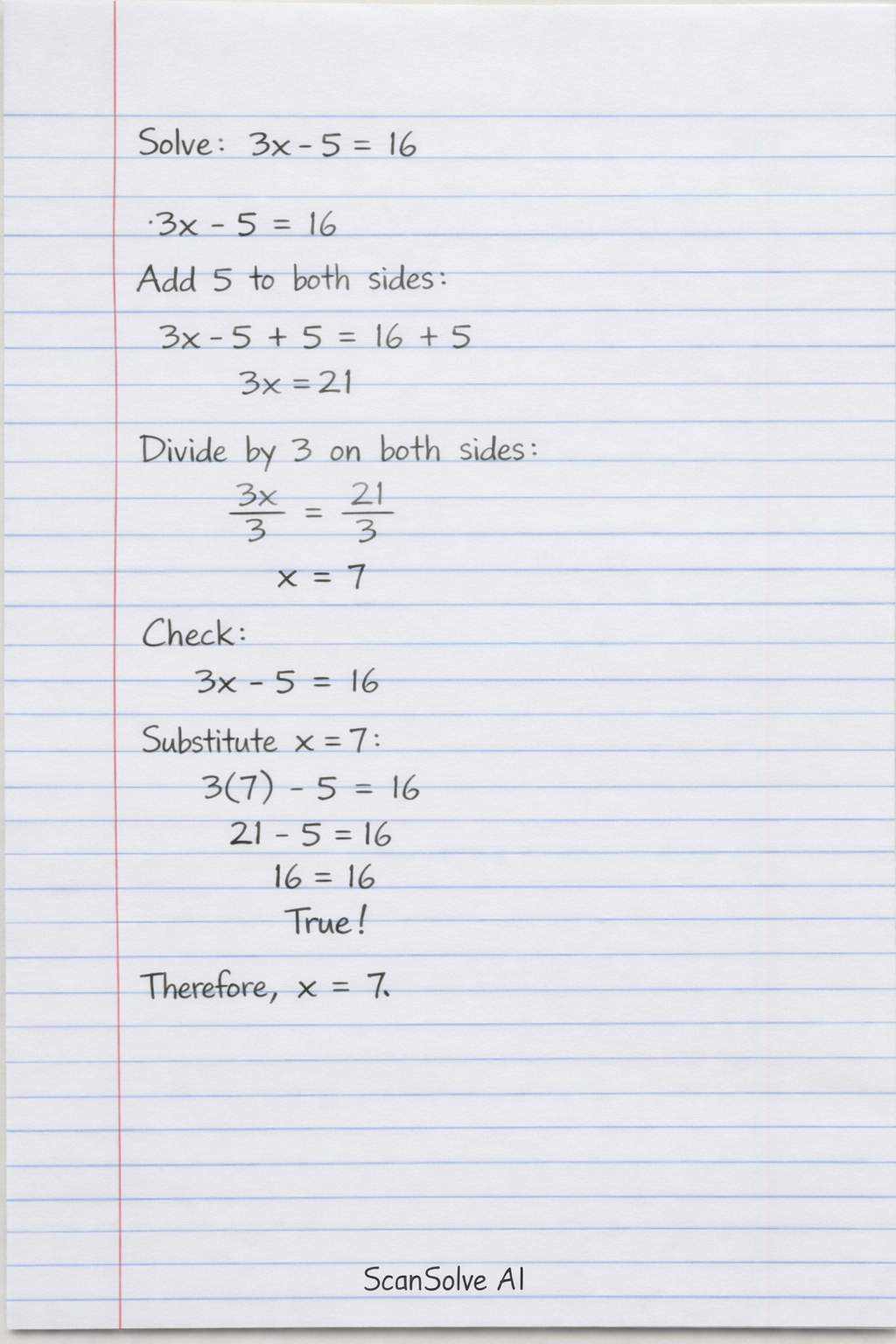 Handwritten step-by-step solution preview