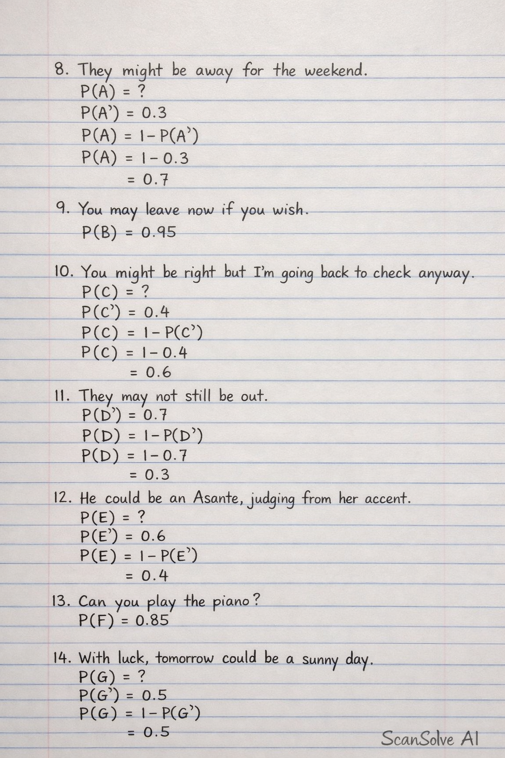 Handwritten step-by-step solution preview
