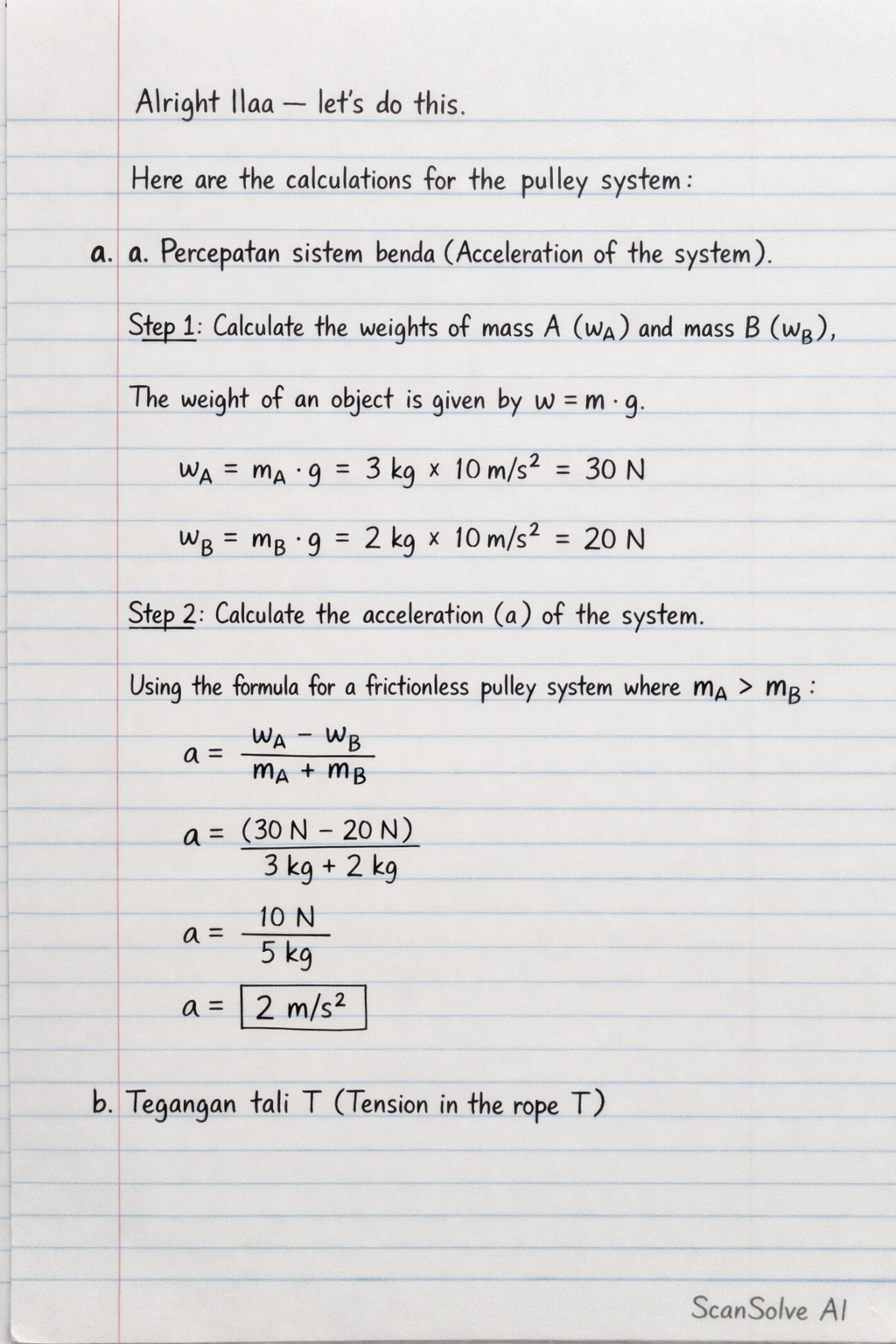 Handwritten step-by-step solution preview