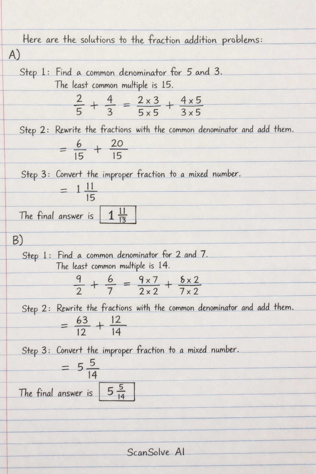Handwritten step-by-step solution preview