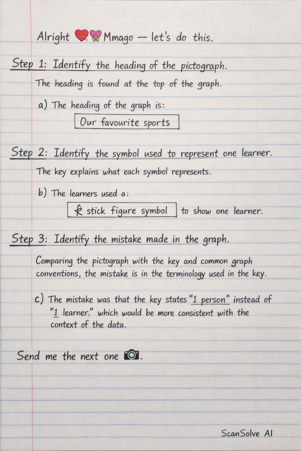 Handwritten step-by-step solution preview