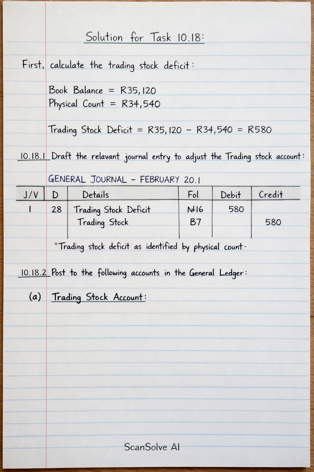 Handwritten step-by-step solution preview