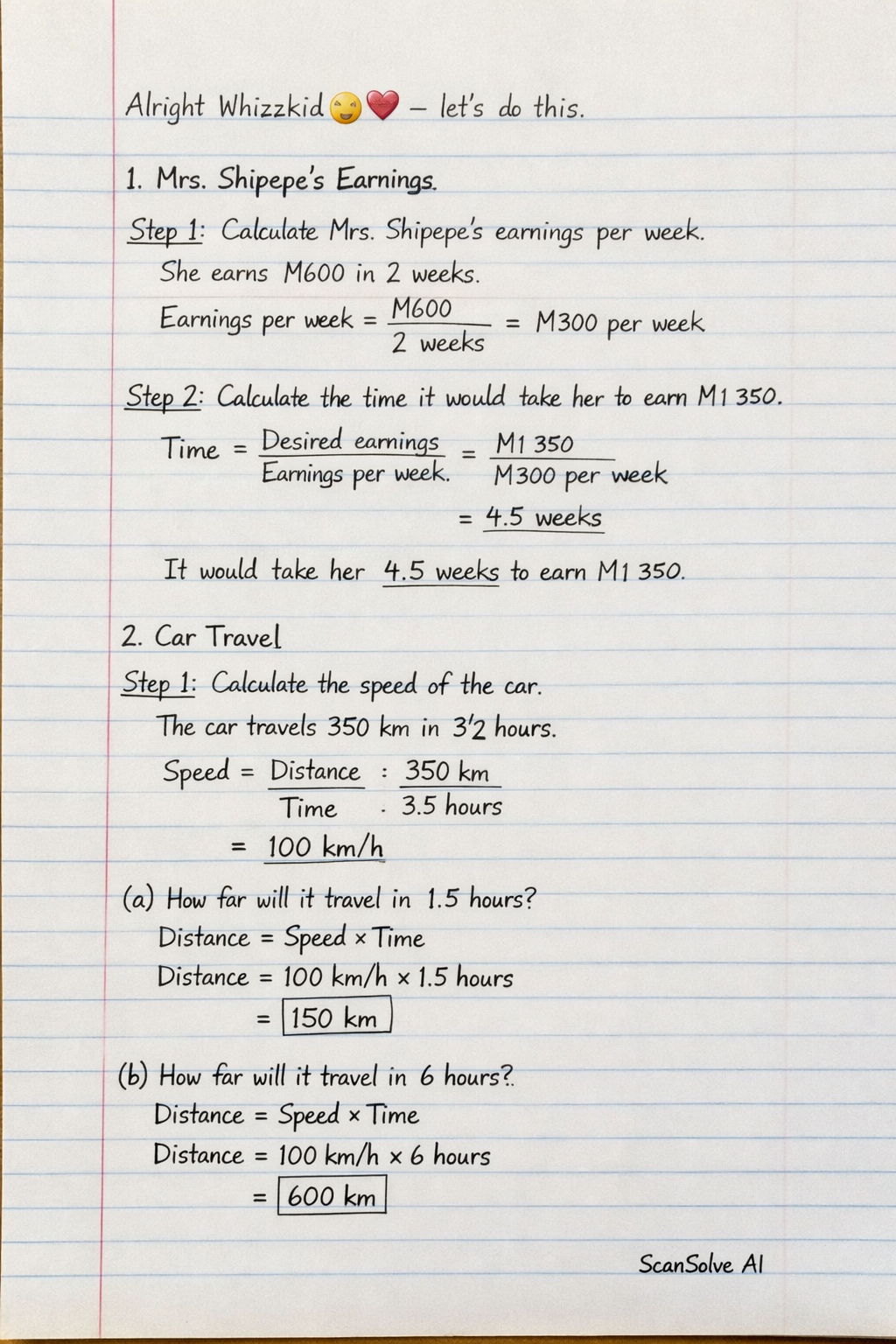 Handwritten step-by-step solution preview