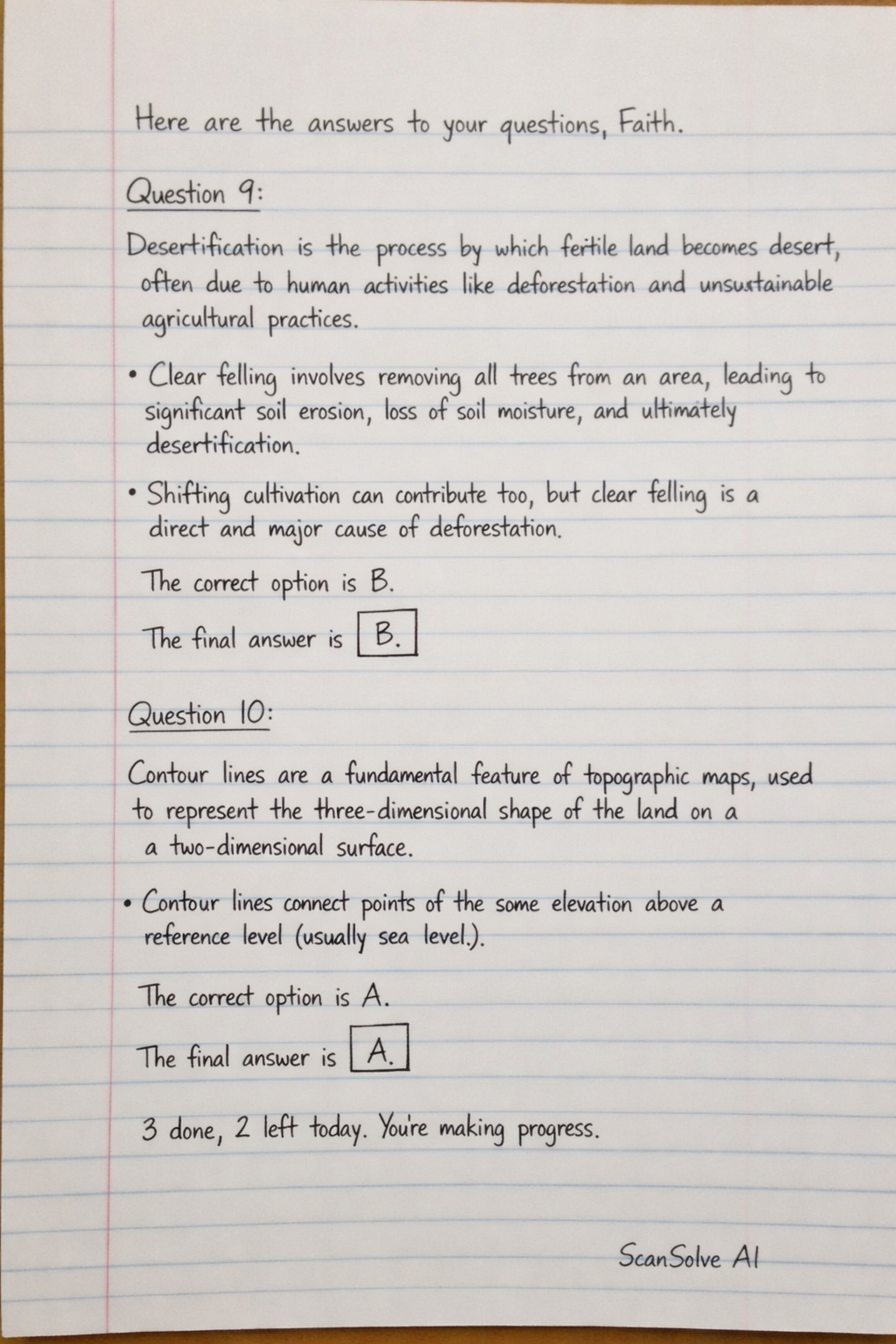 Handwritten step-by-step solution preview