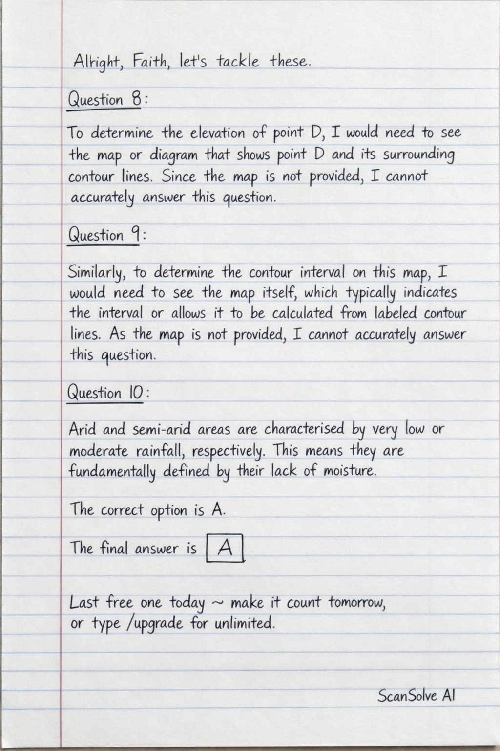 Handwritten step-by-step solution preview