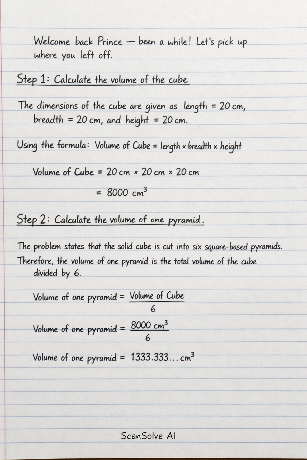 Handwritten step-by-step solution preview