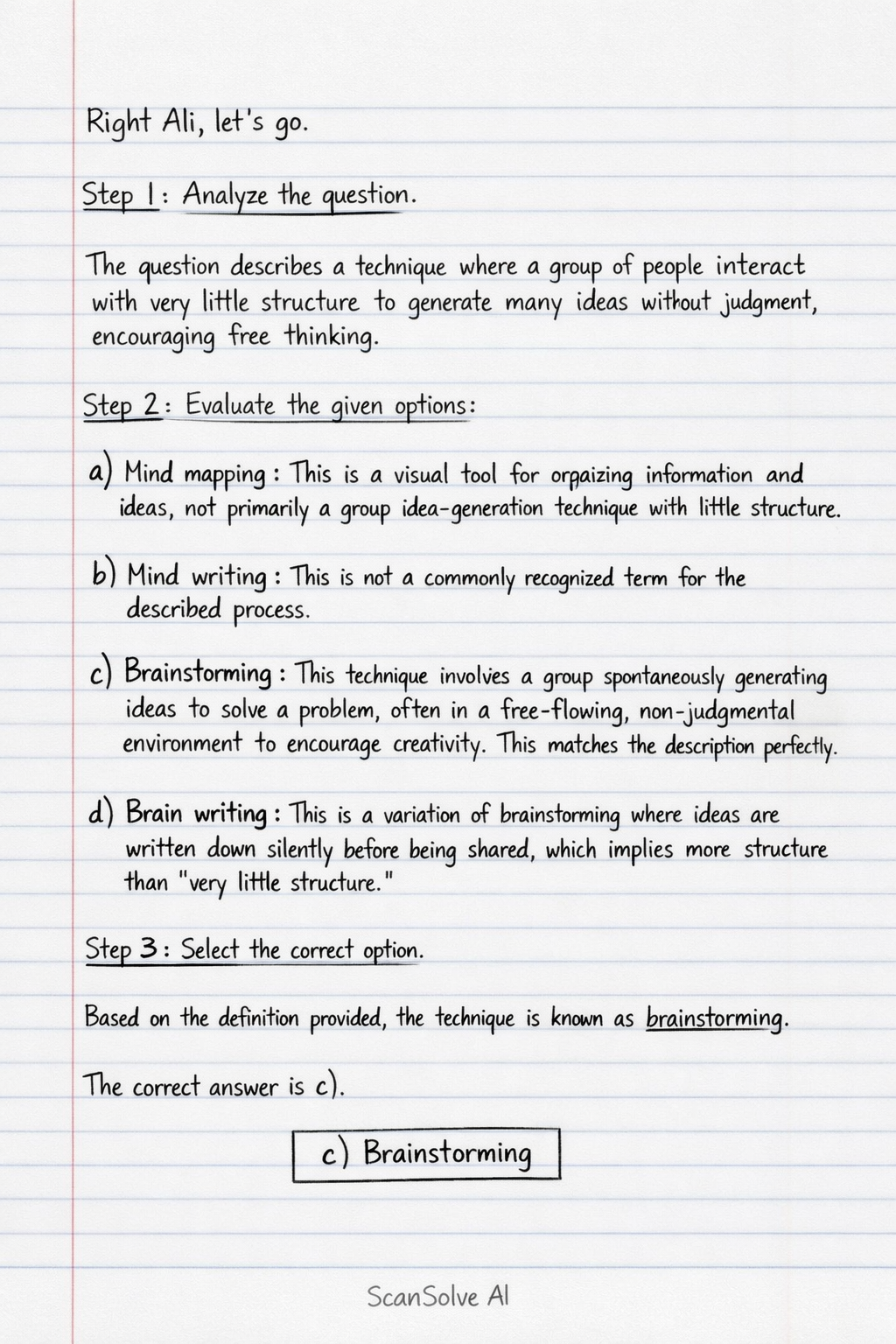 Handwritten step-by-step solution preview