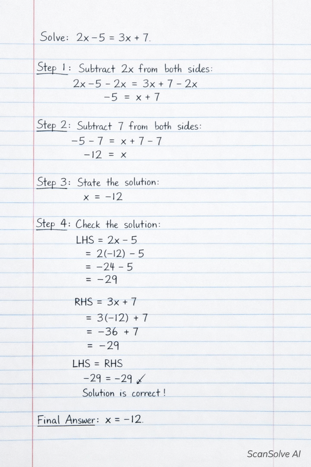 Handwritten step-by-step solution preview