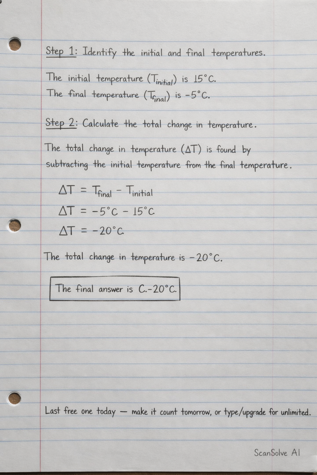 Handwritten step-by-step solution preview