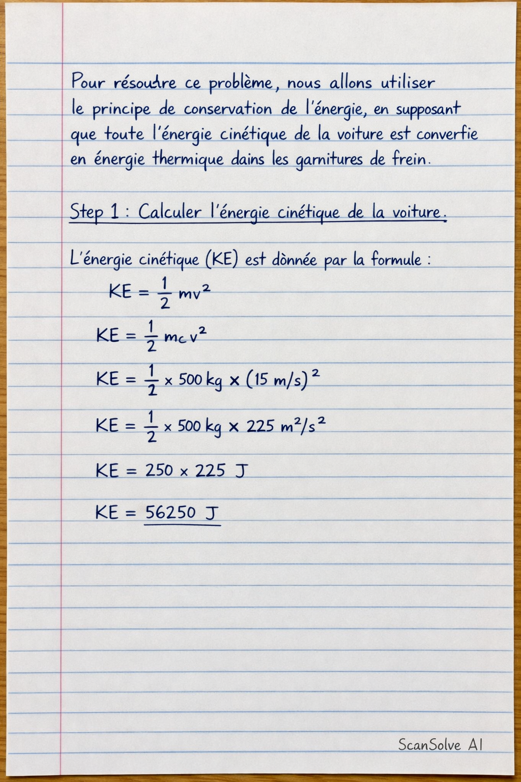 Handwritten step-by-step solution preview