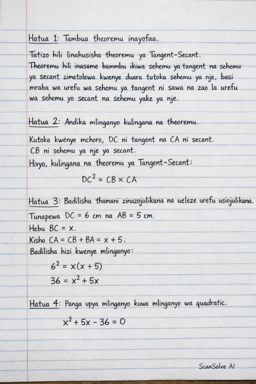 Handwritten step-by-step solution preview