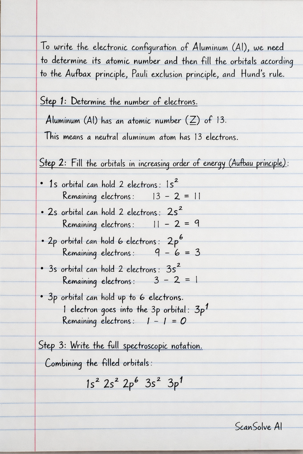 Handwritten step-by-step solution preview