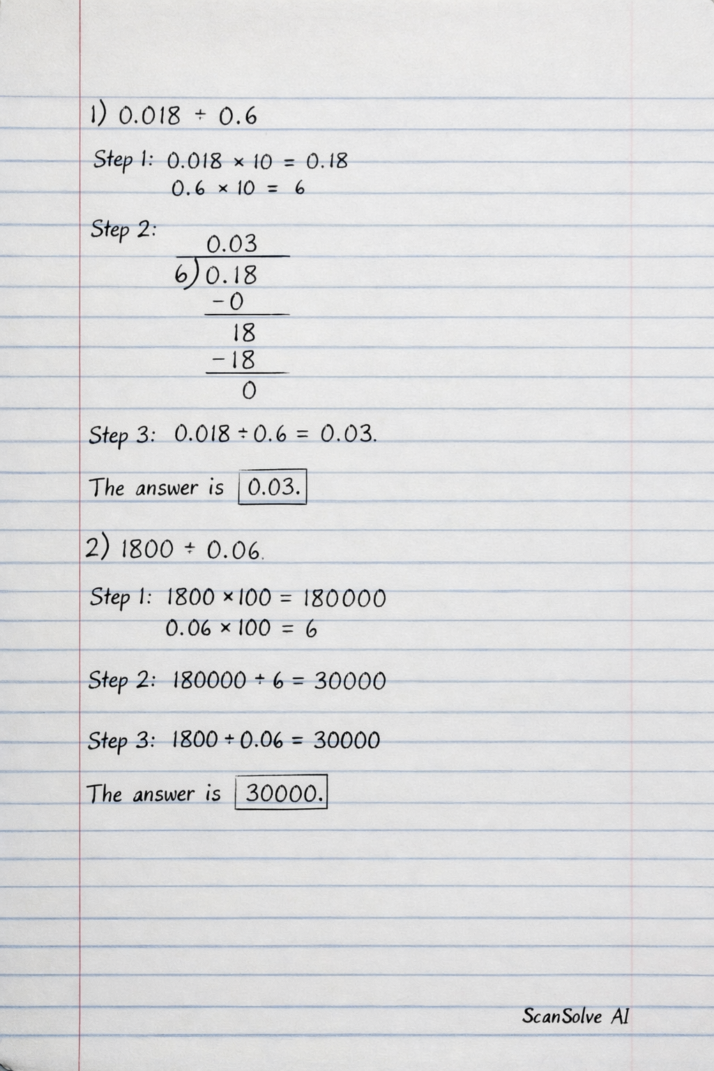 Handwritten step-by-step solution preview
