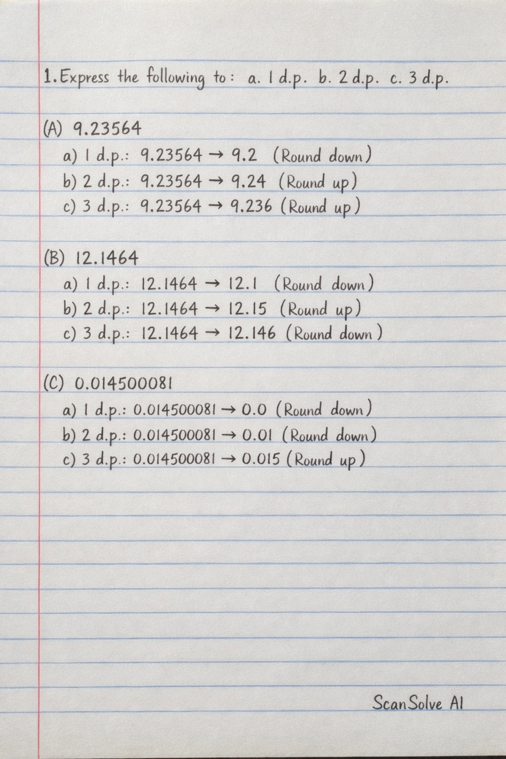 Handwritten step-by-step solution preview