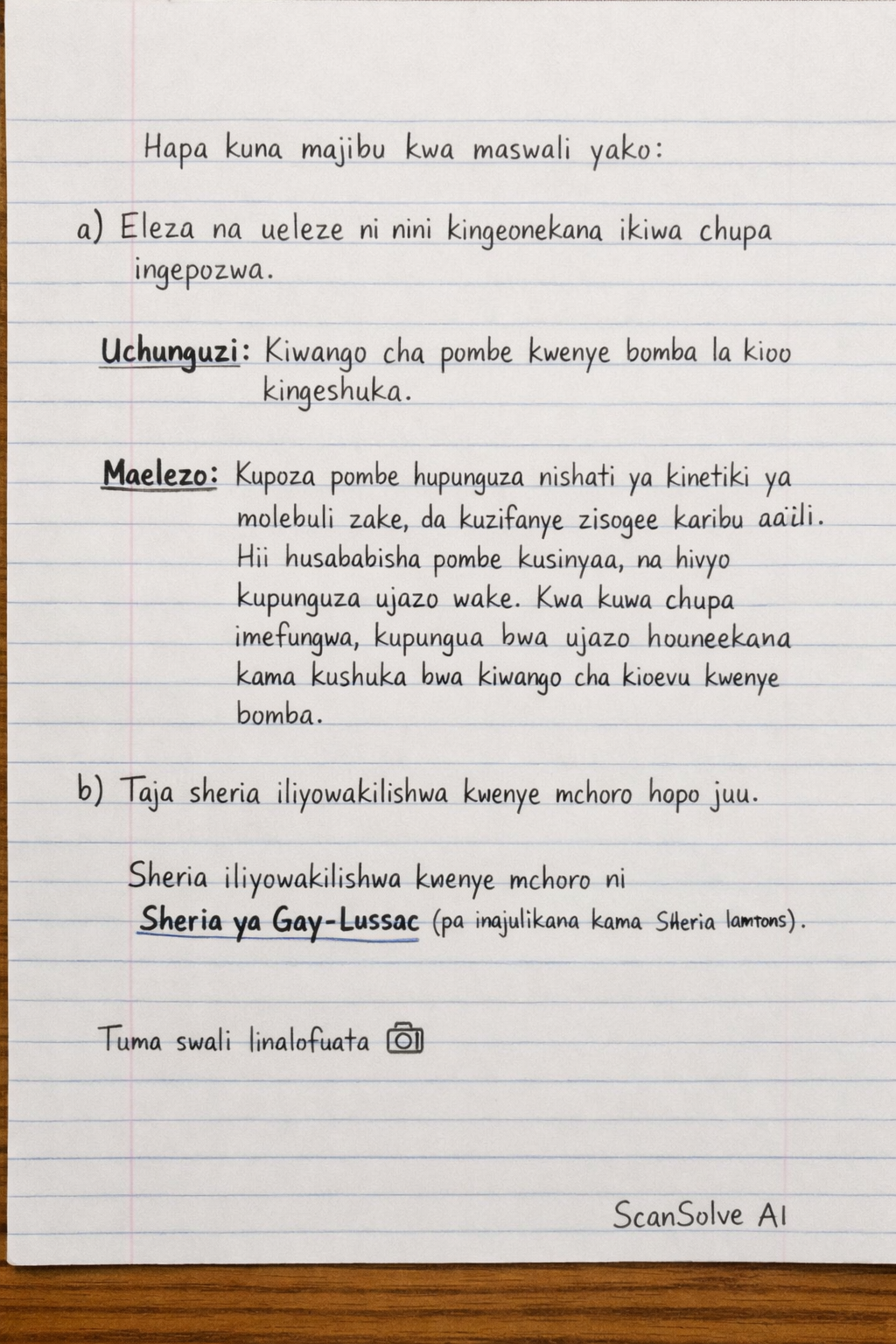 Handwritten step-by-step solution preview