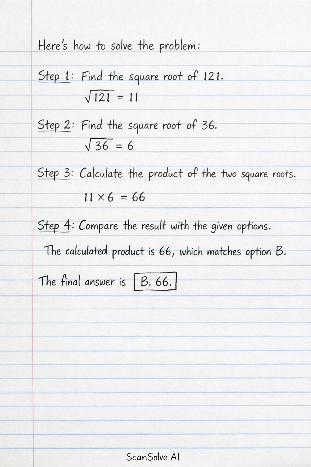 Handwritten step-by-step solution preview