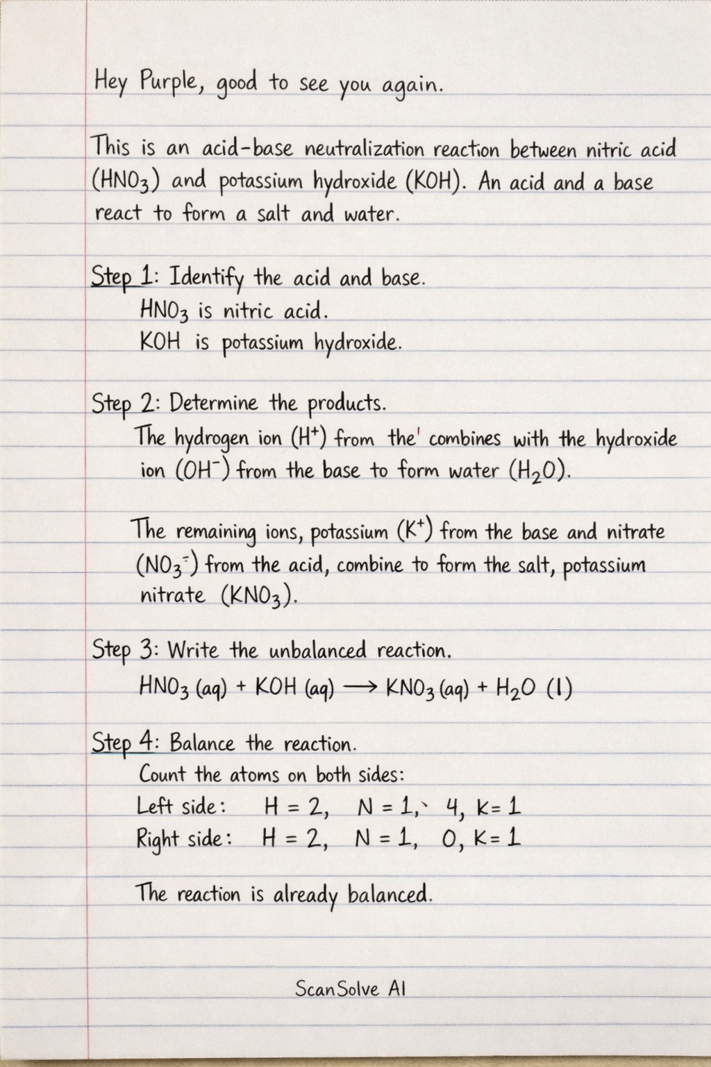 Handwritten step-by-step solution preview