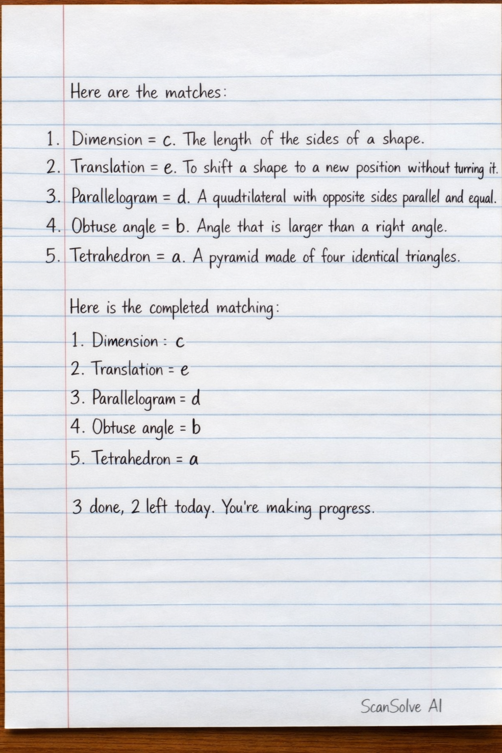 Handwritten step-by-step solution preview