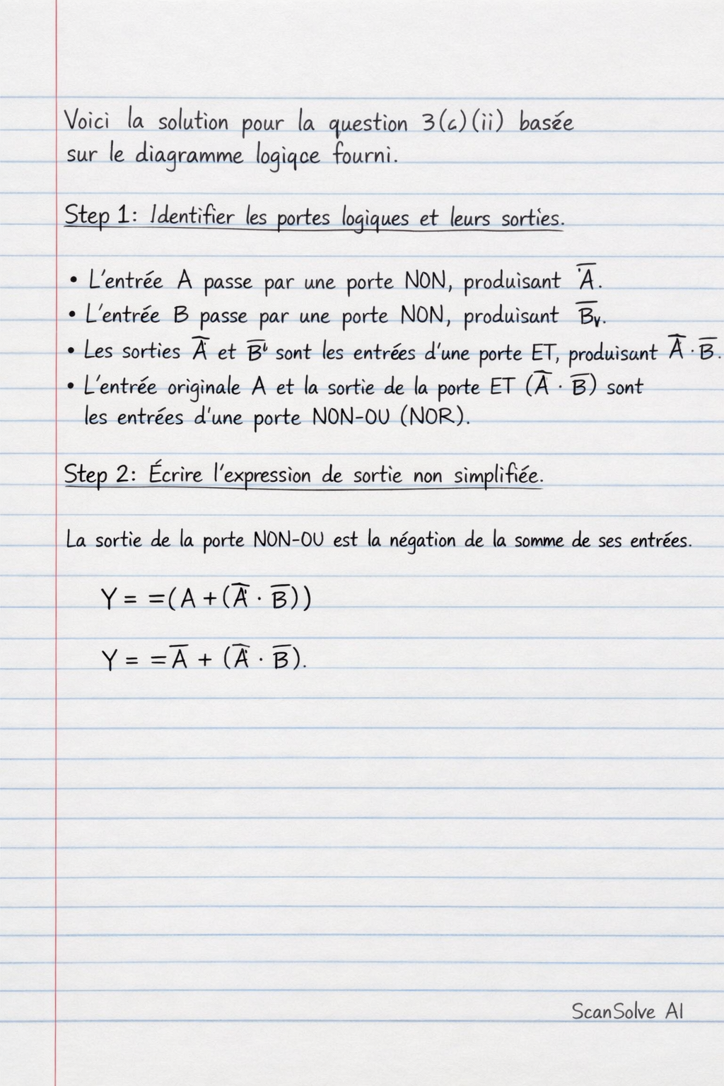 Handwritten step-by-step solution preview