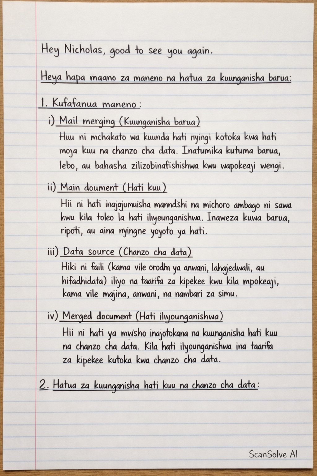 Handwritten step-by-step solution preview