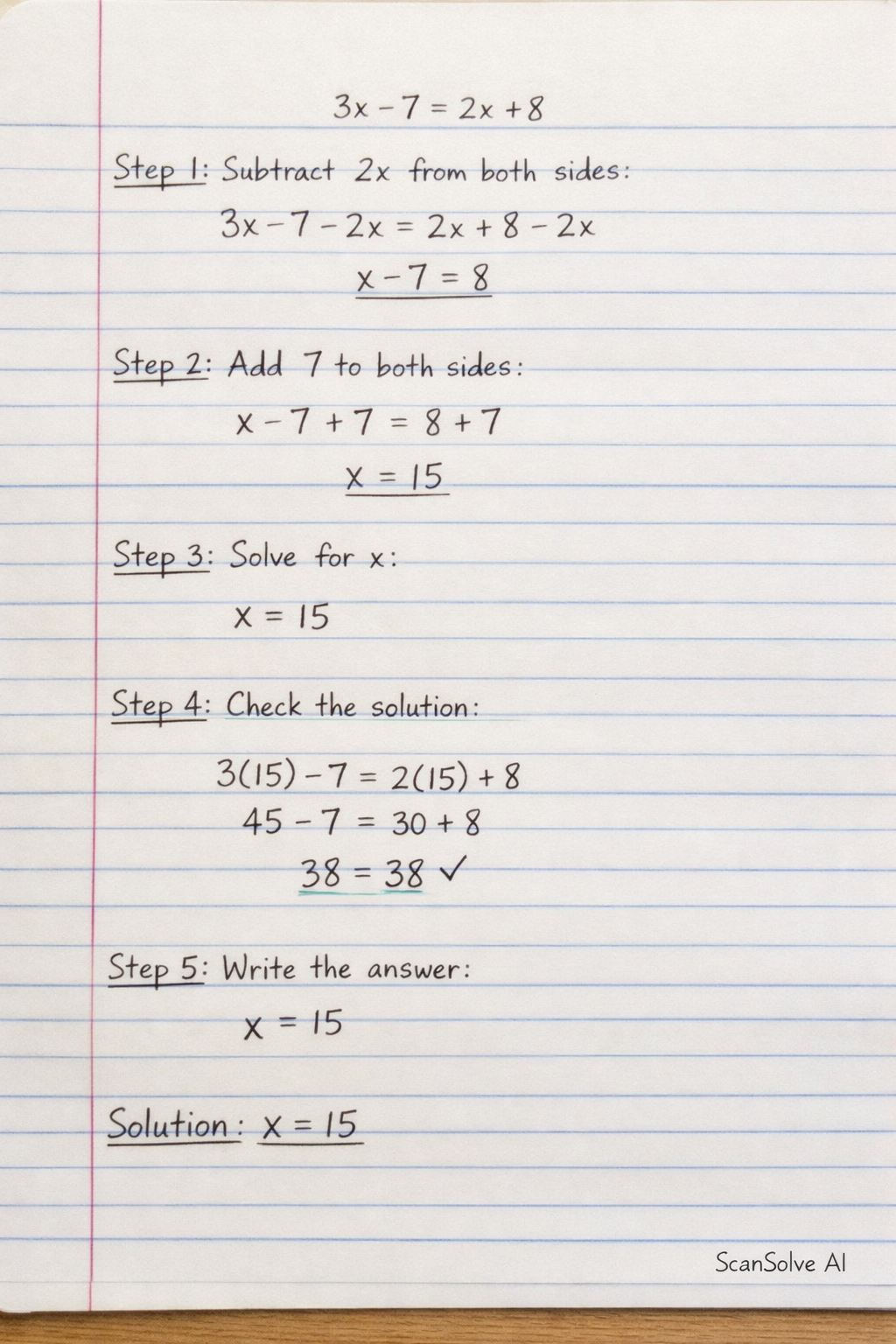 Handwritten step-by-step solution preview