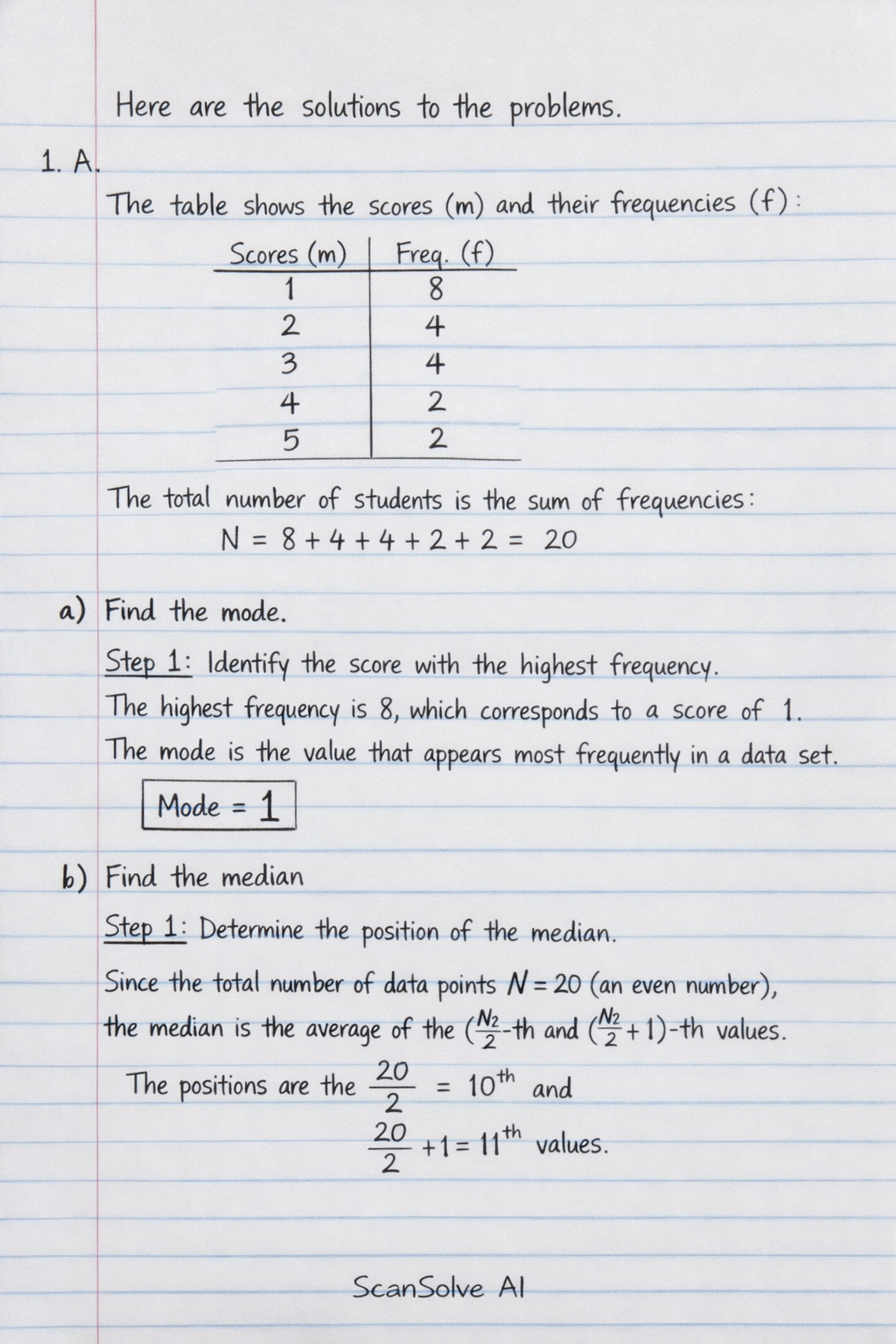 Handwritten step-by-step solution preview