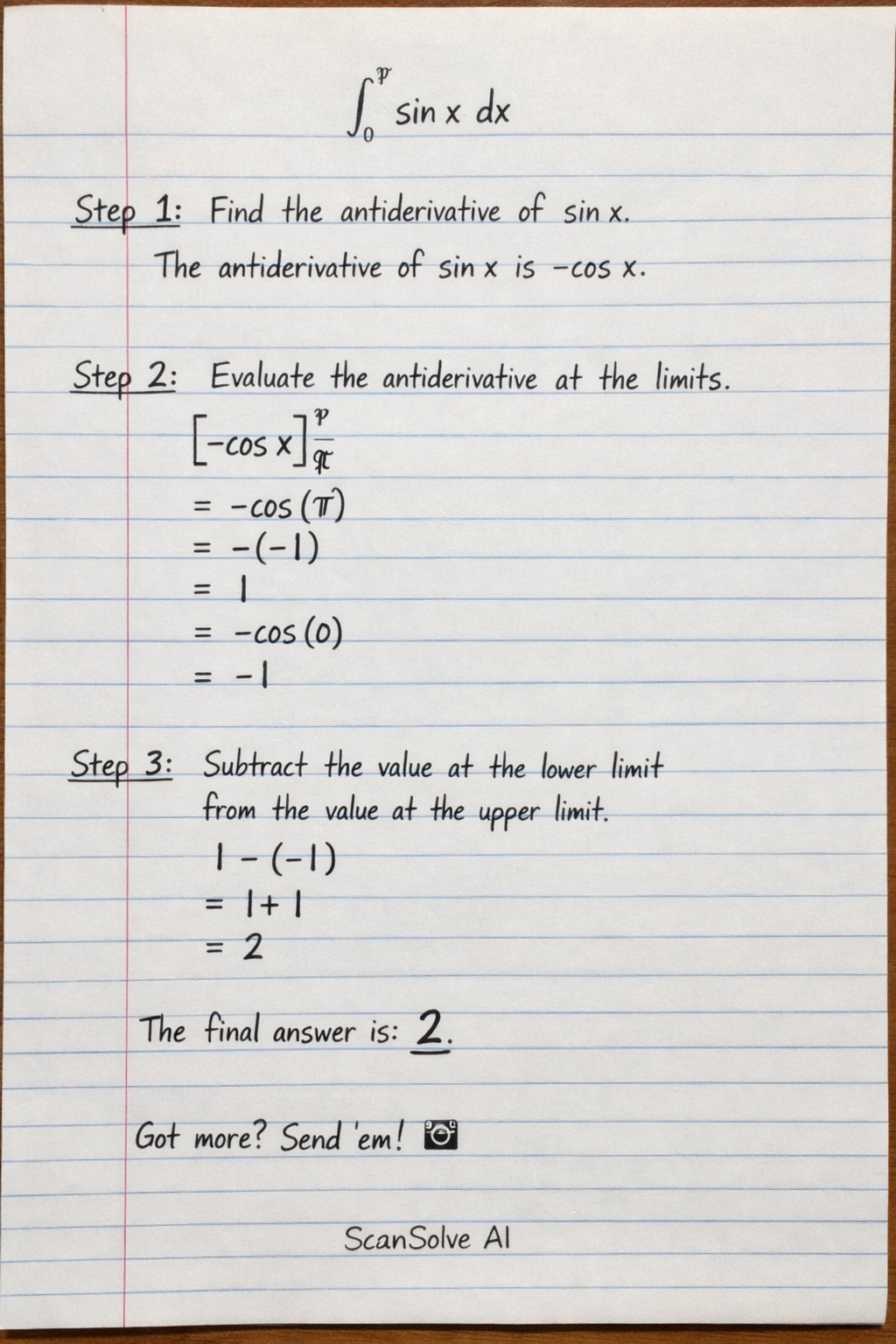 Handwritten step-by-step solution preview