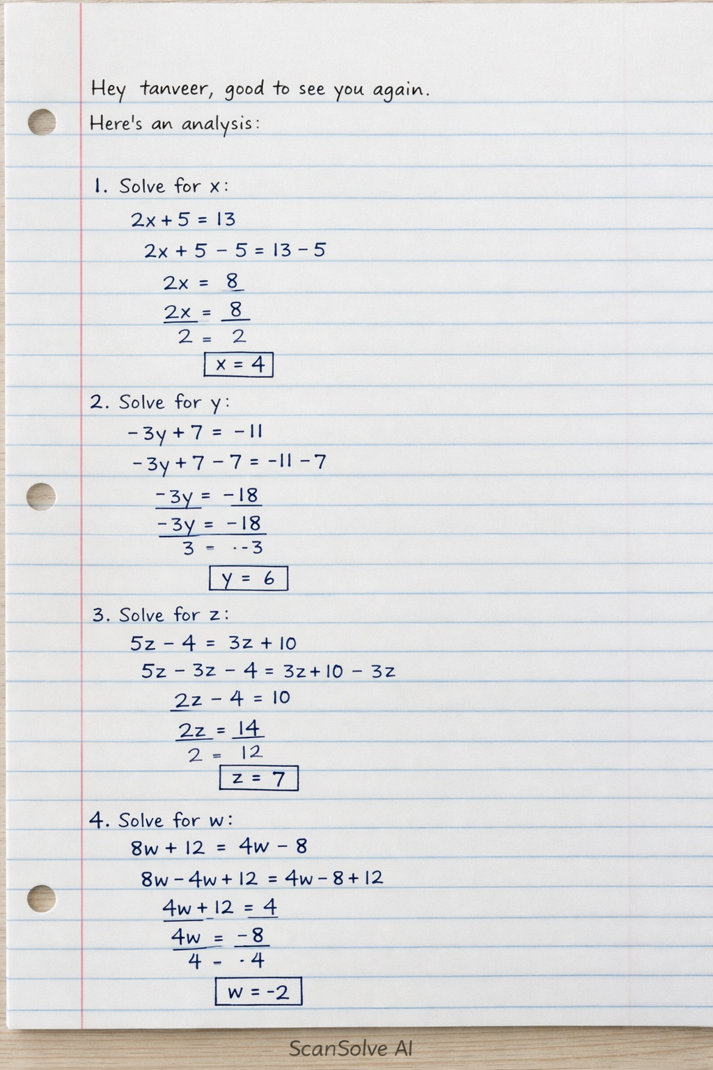 Handwritten step-by-step solution preview