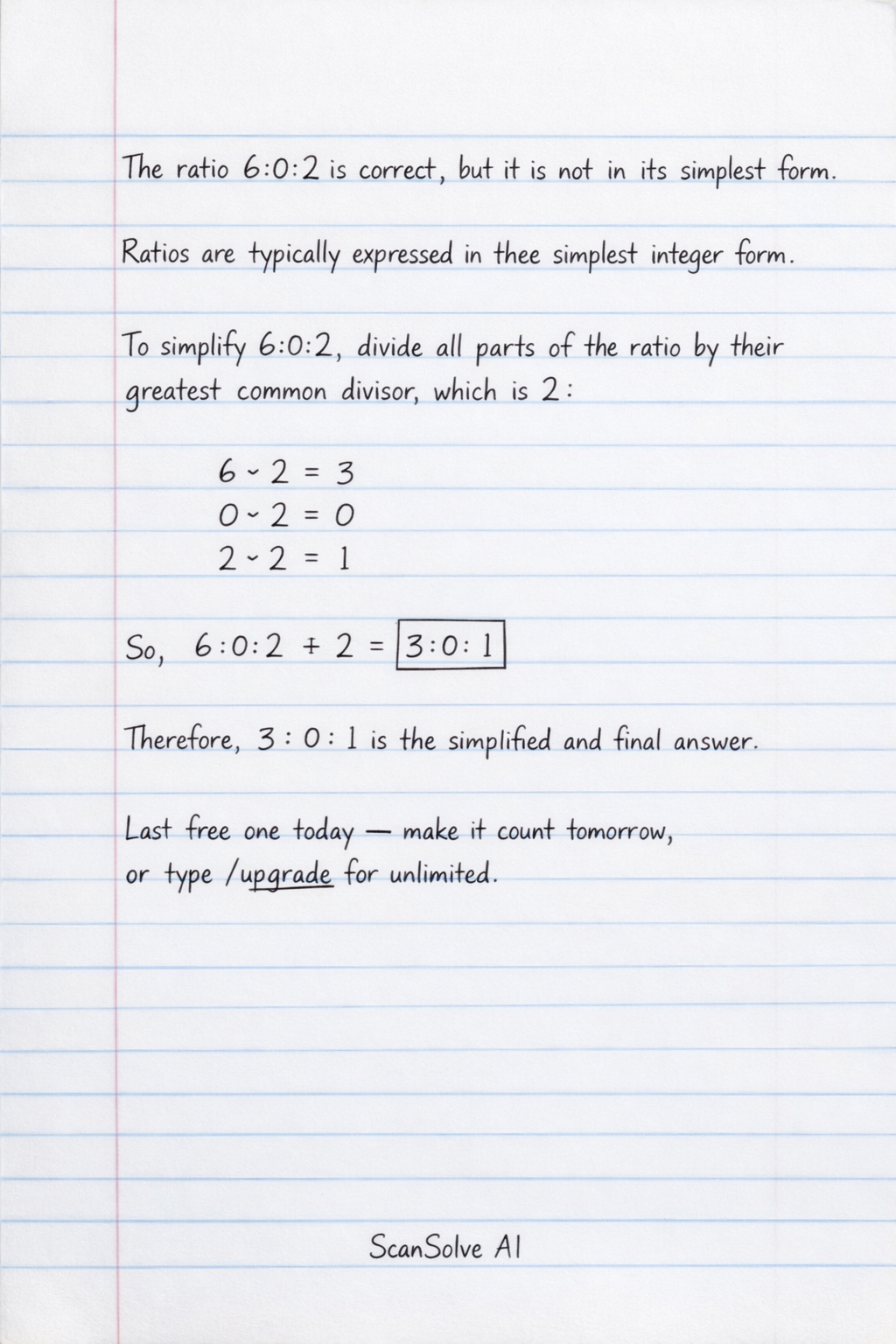 Handwritten step-by-step solution preview