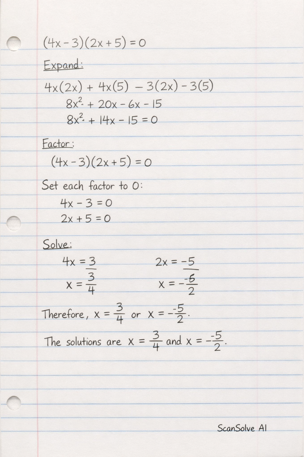 Handwritten step-by-step solution preview
