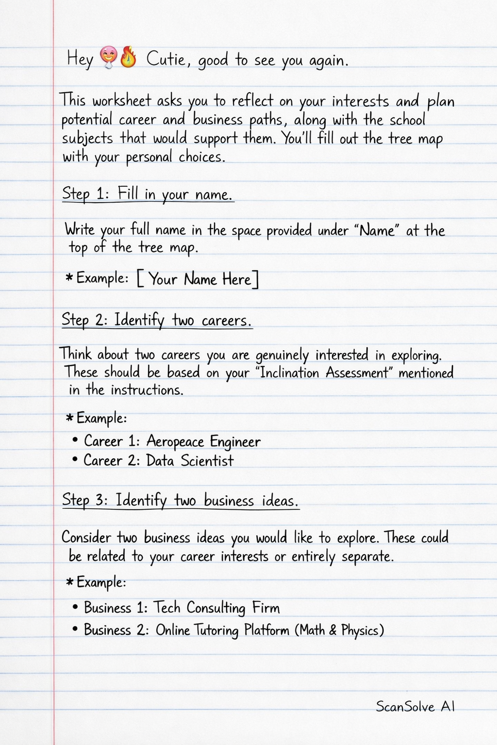 Handwritten step-by-step solution preview