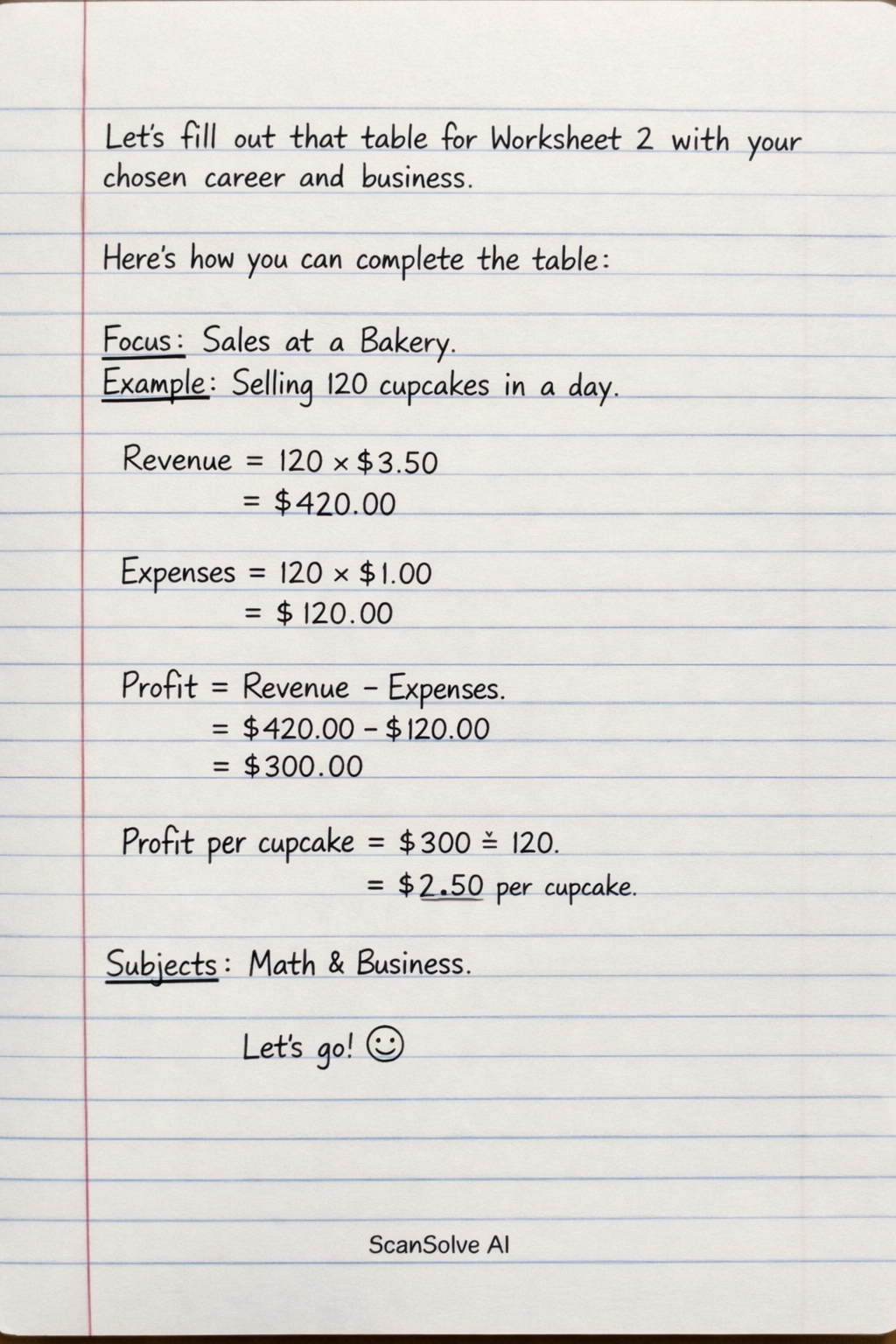 Handwritten step-by-step solution preview