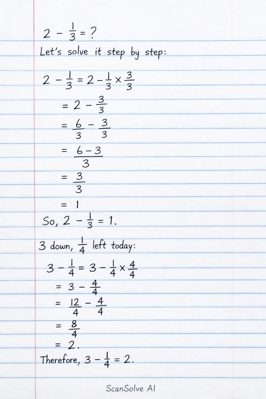 Handwritten step-by-step solution preview
