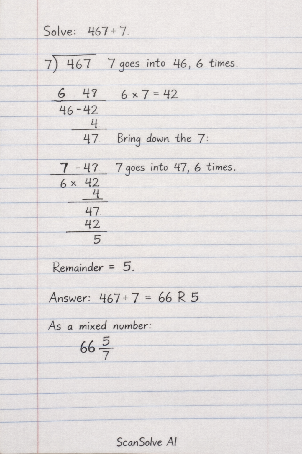 Handwritten step-by-step solution preview