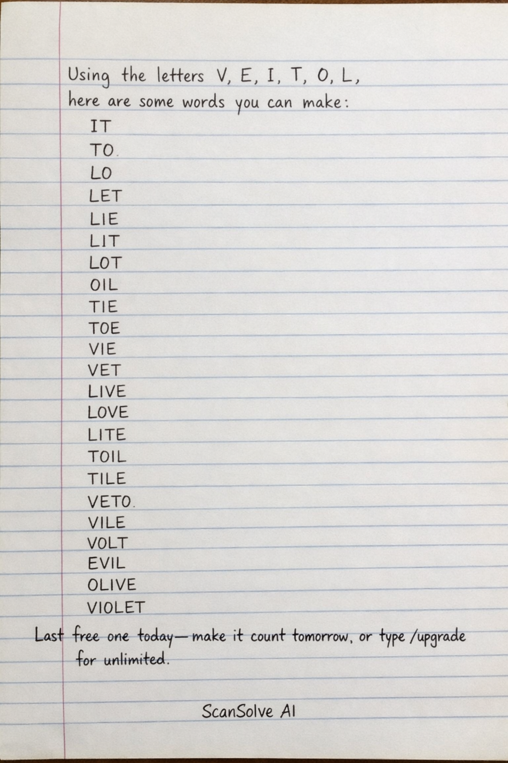 Handwritten step-by-step solution preview