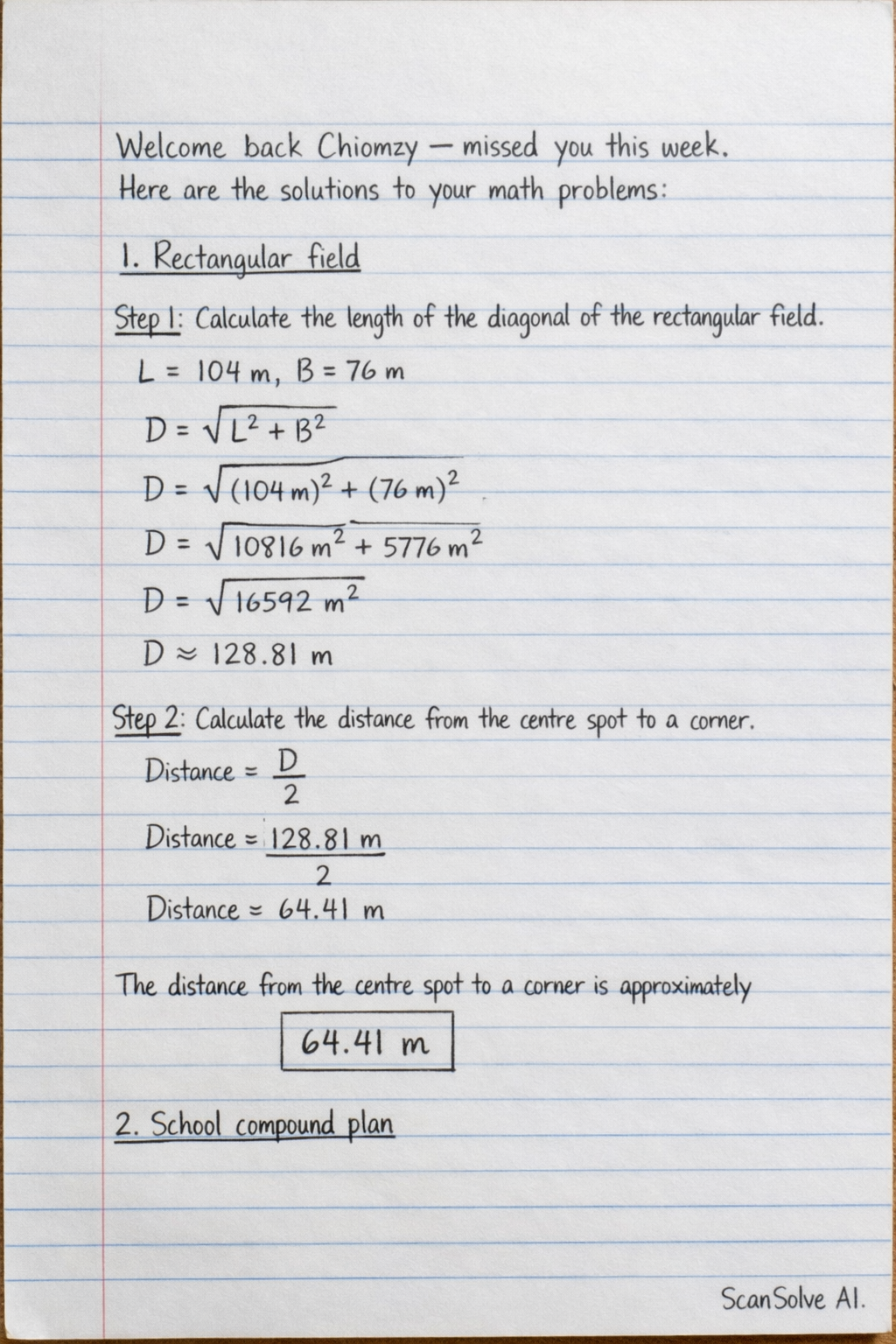 Handwritten step-by-step solution preview