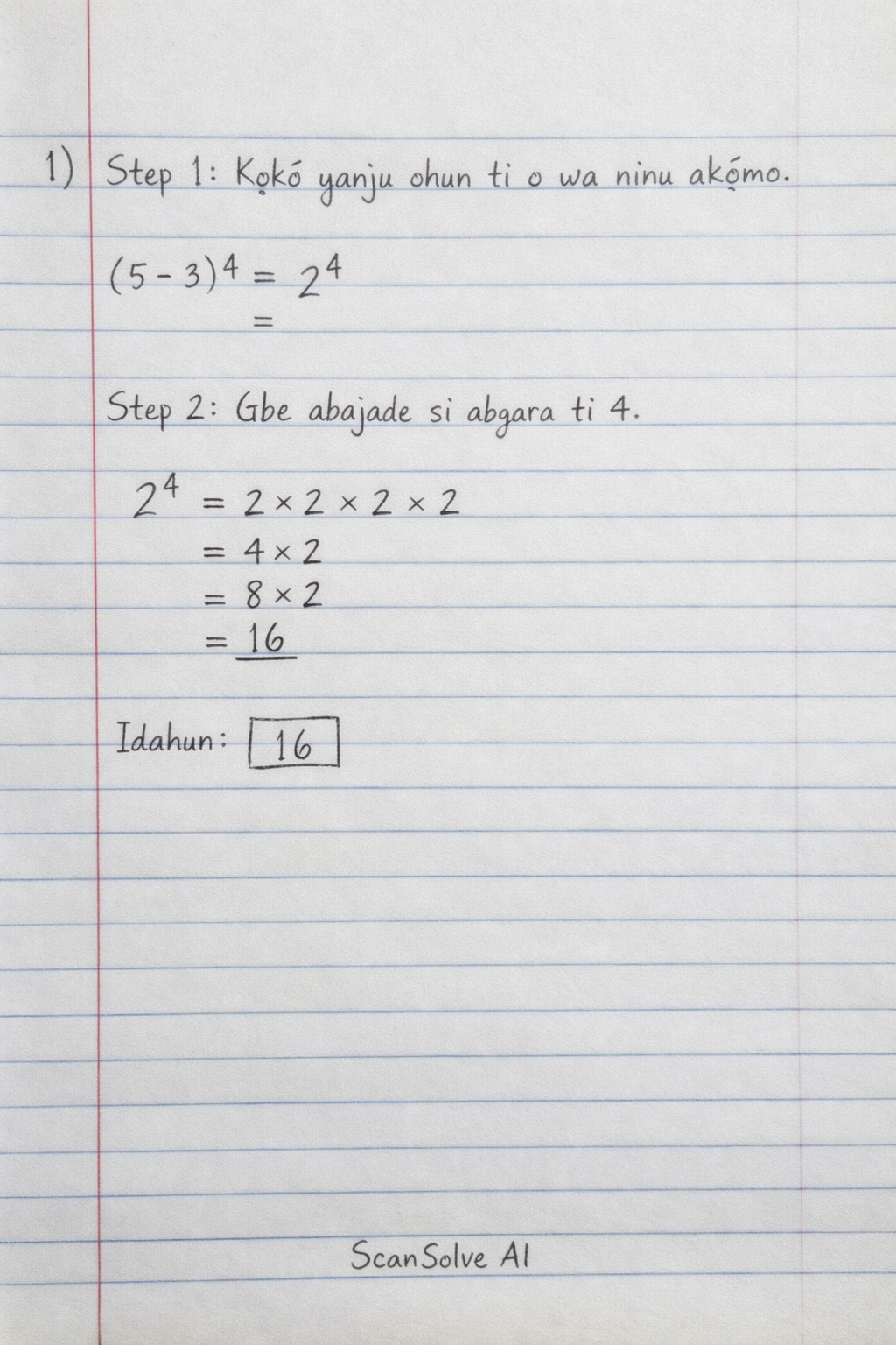 Handwritten step-by-step solution preview