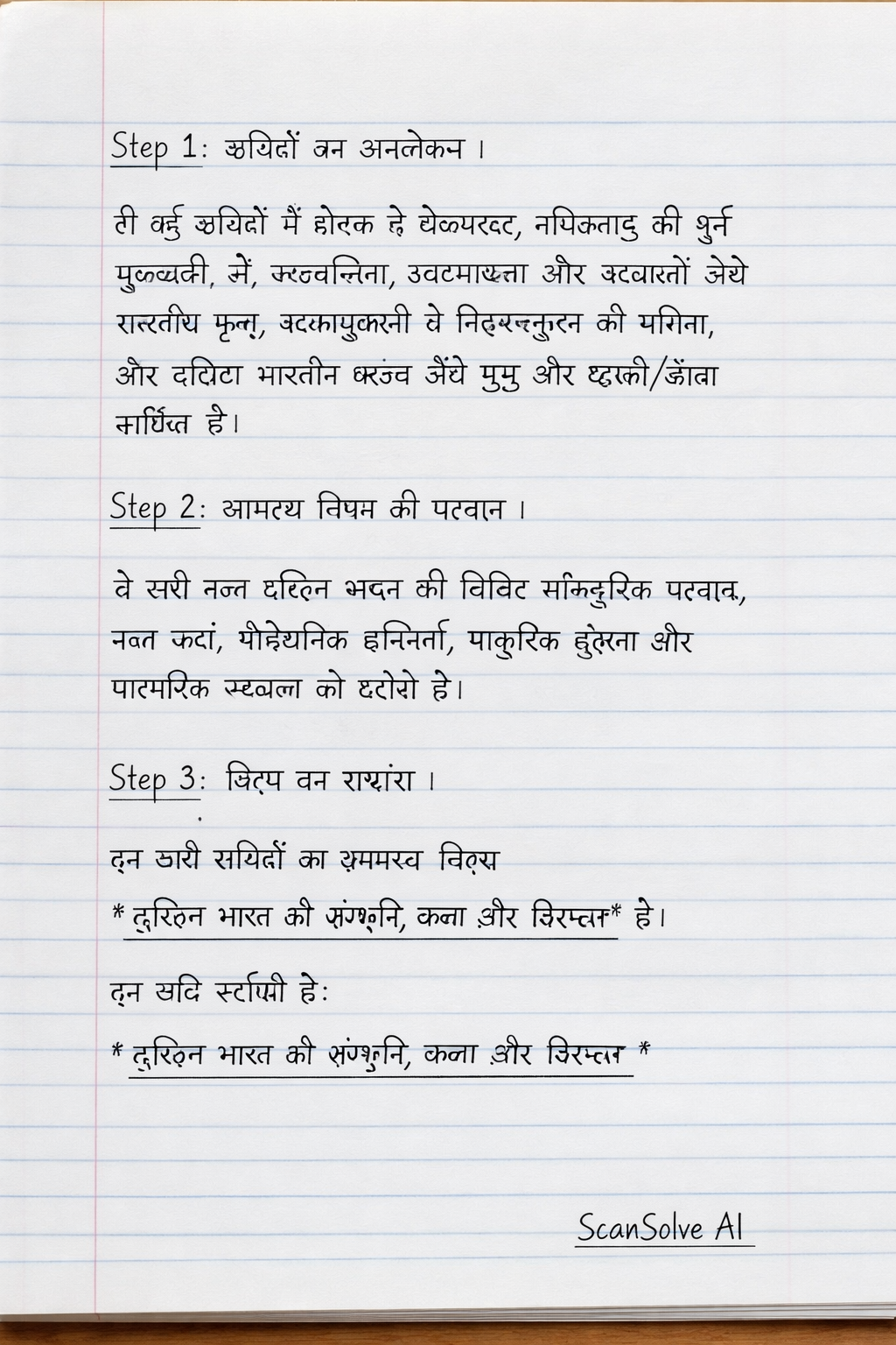 Handwritten step-by-step solution preview