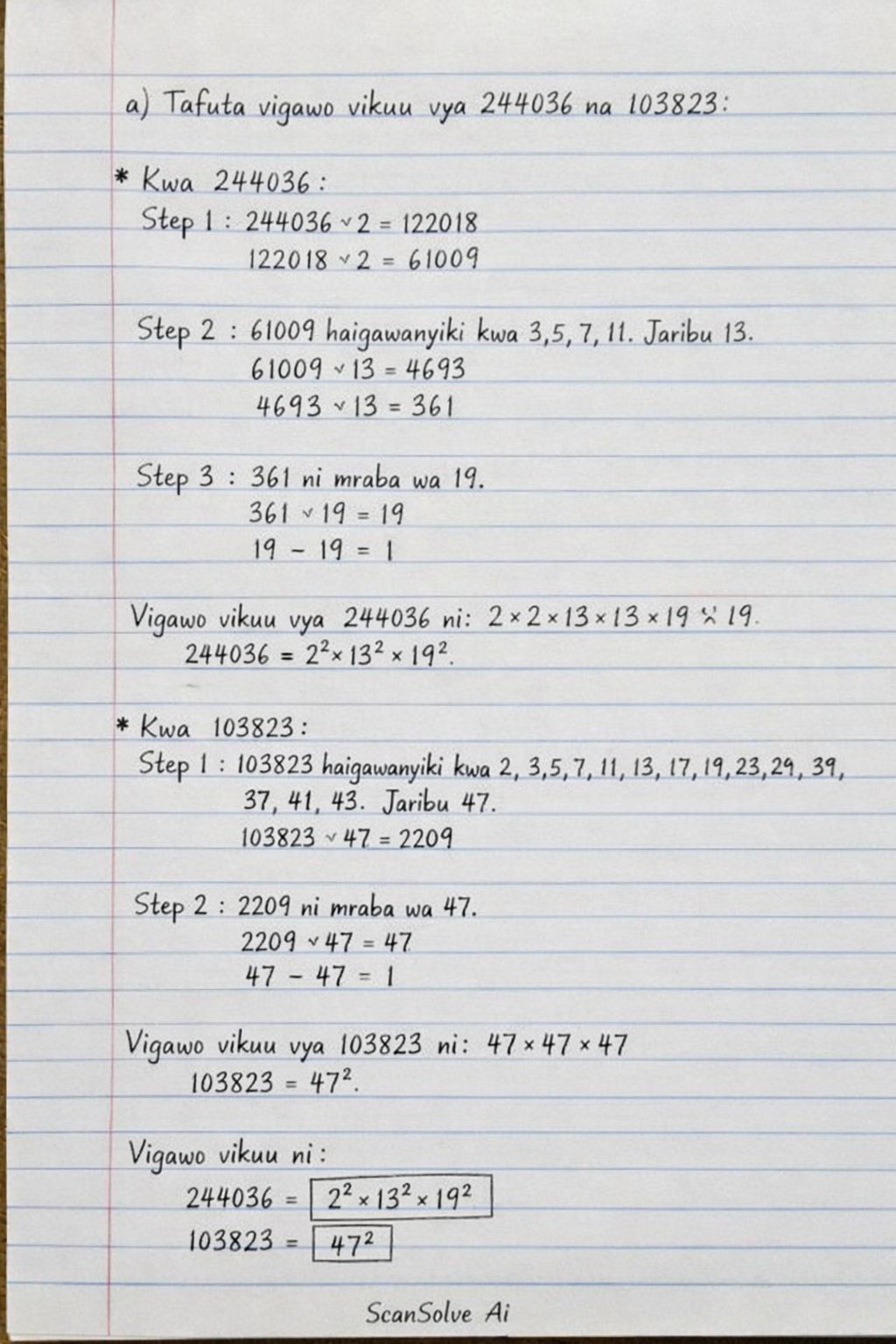 Handwritten step-by-step solution preview