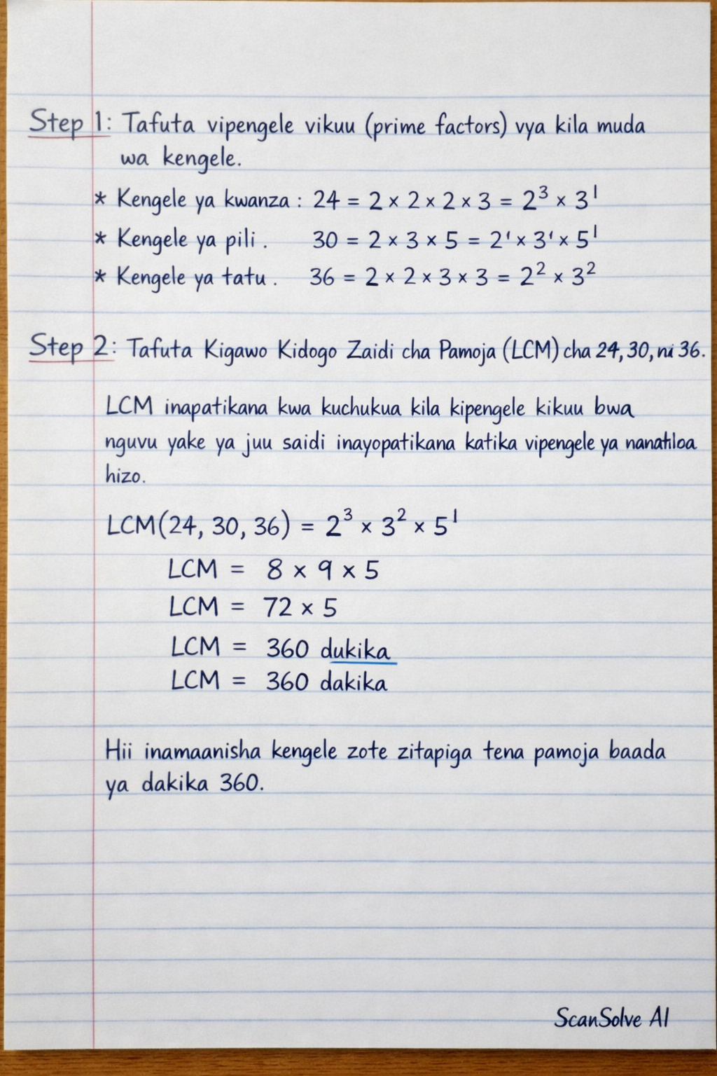 Handwritten step-by-step solution preview