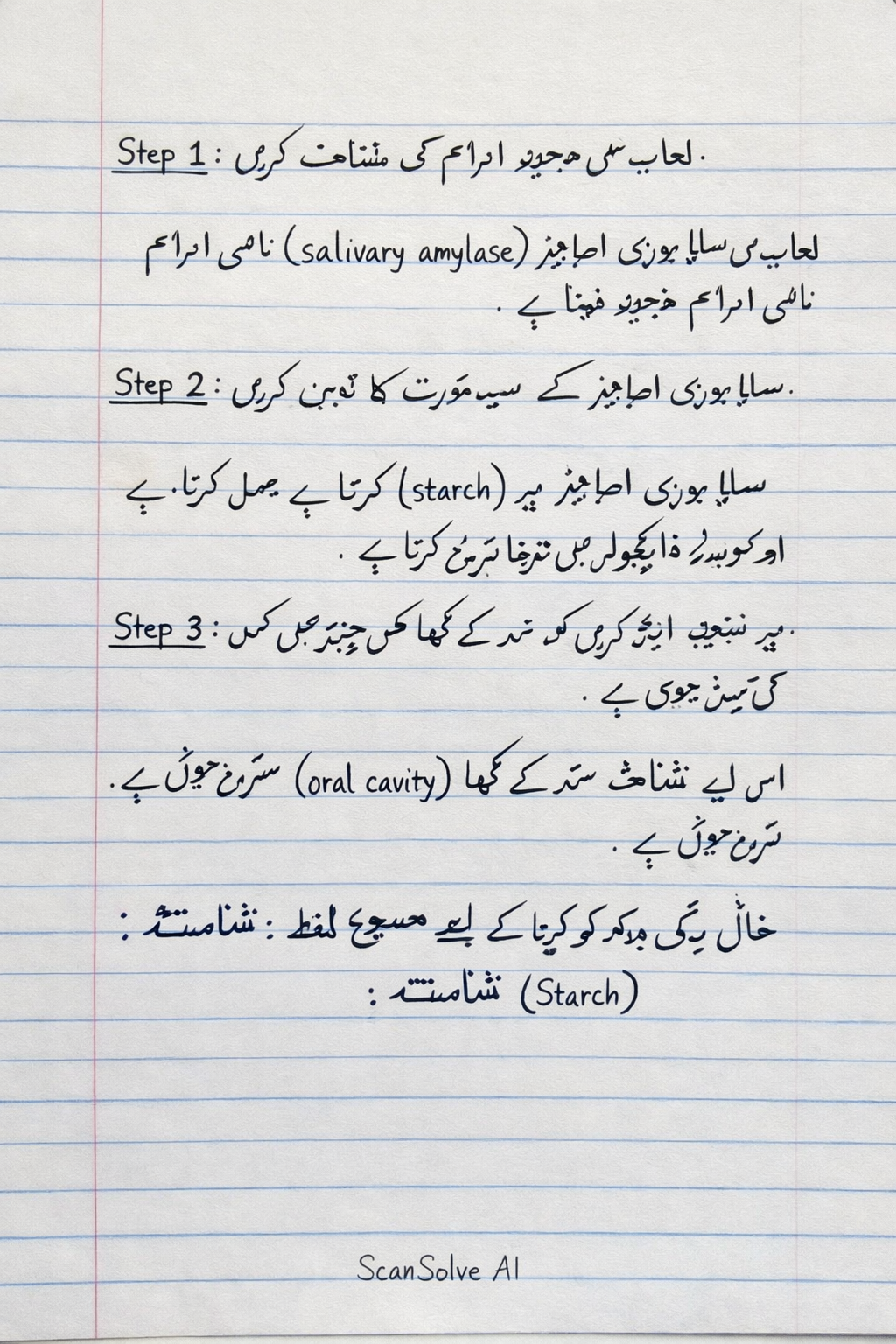 Handwritten step-by-step solution preview