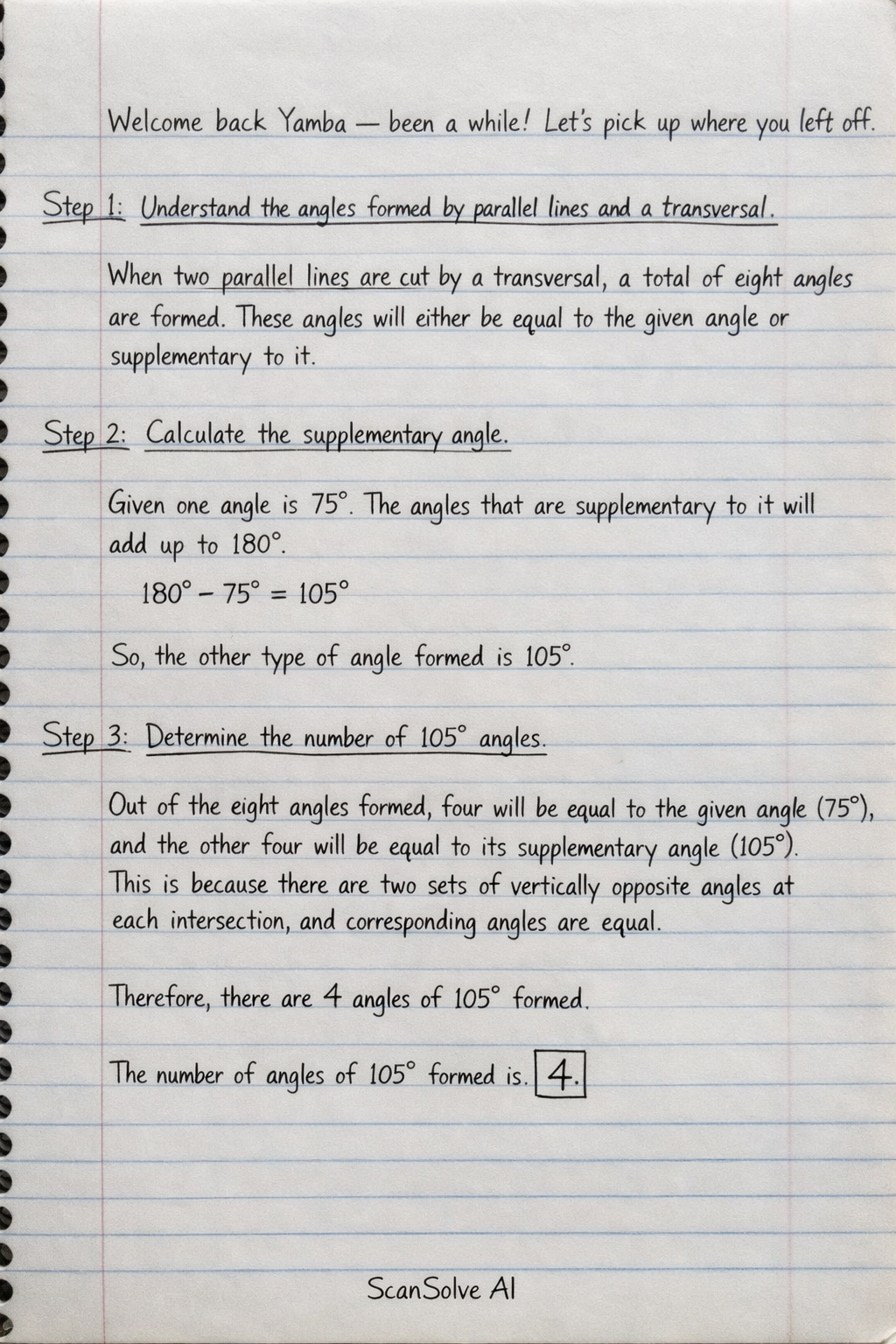 Handwritten step-by-step solution preview