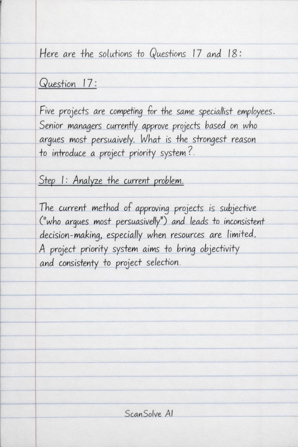 Handwritten step-by-step solution preview