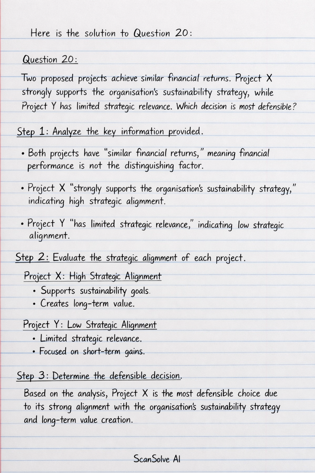 Handwritten step-by-step solution preview