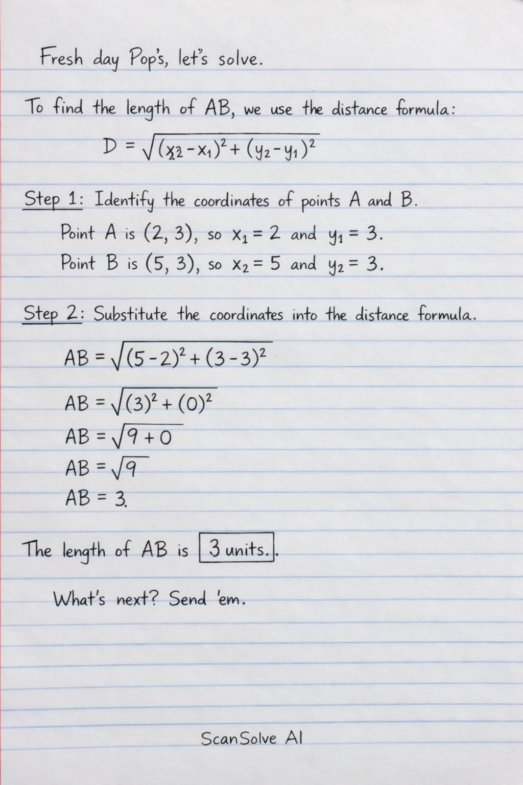 Handwritten step-by-step solution preview