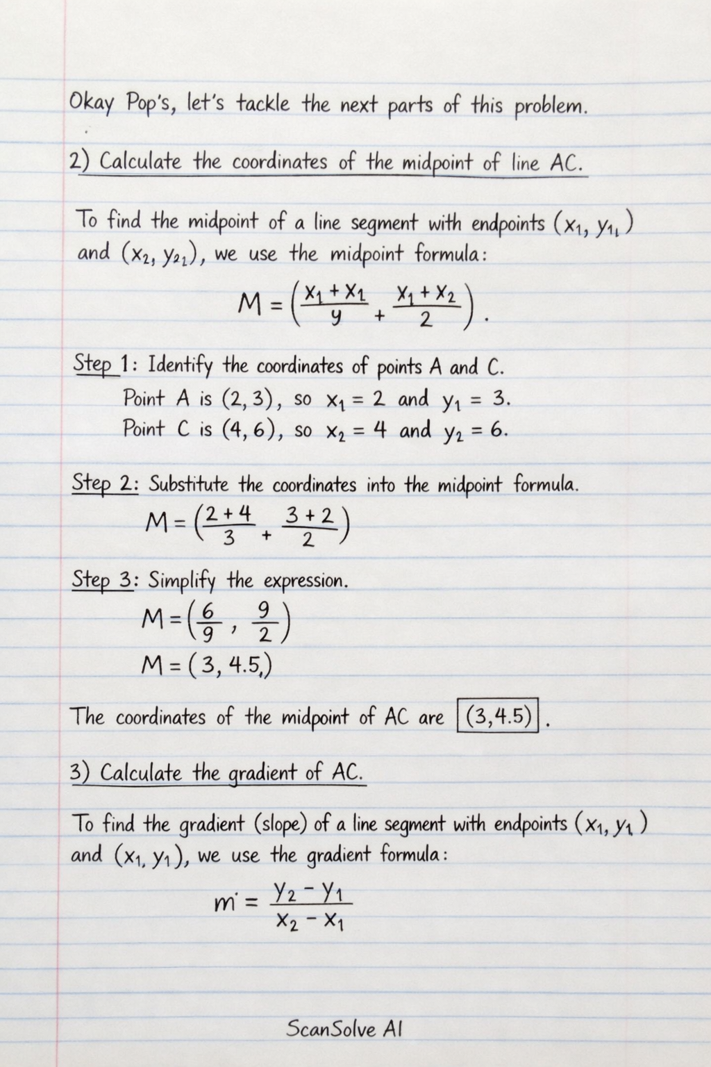 Handwritten step-by-step solution preview