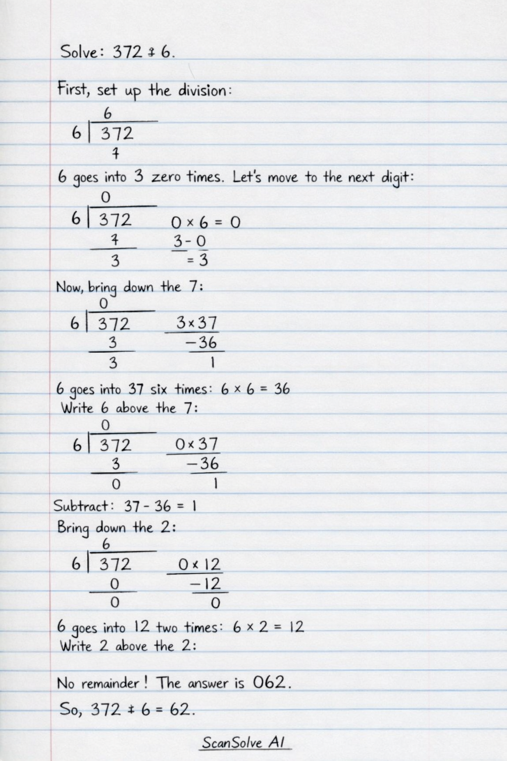 Handwritten step-by-step solution preview